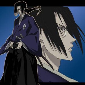 剣士「ジン」の顔と立ち姿