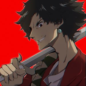 剣を担ぐ「ムゲン」