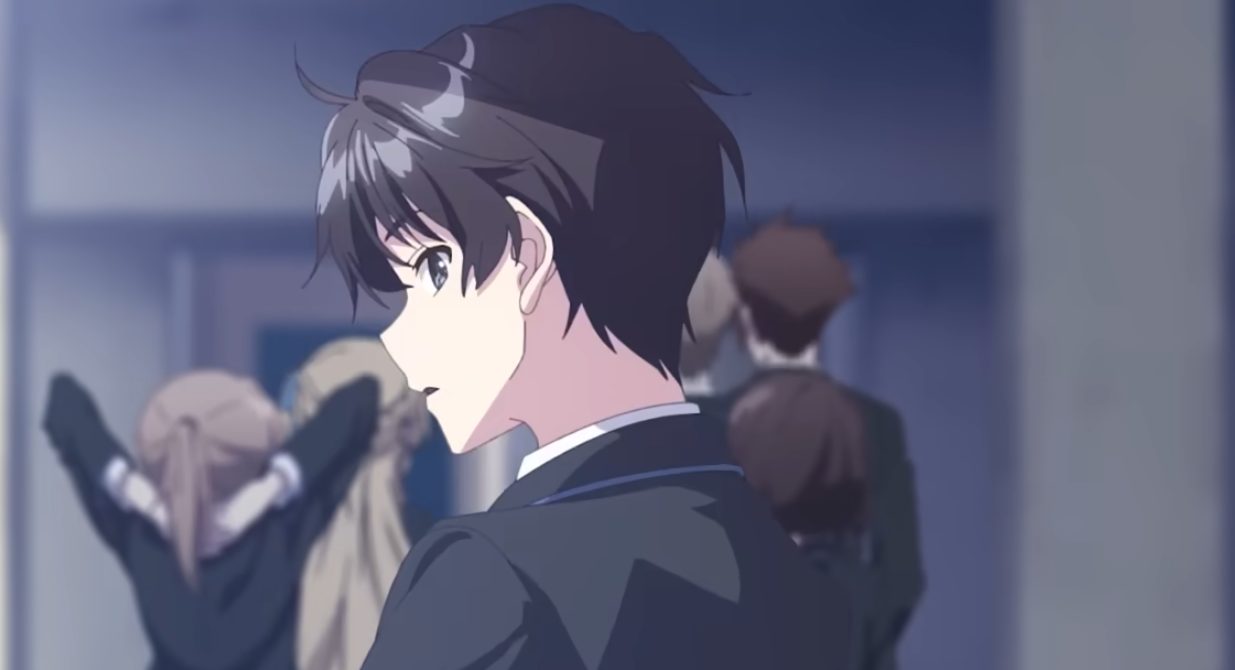 教室で振り向く千歳朔